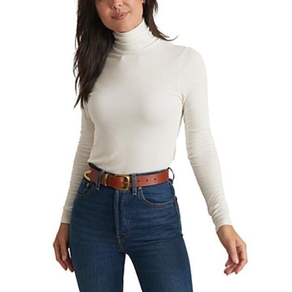 Marine Layer Lexi Ribbed Turtleneck Top Extra small 11611 - Picture 1 of 1